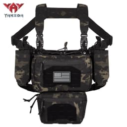 YAKEDA Outdoor Equipment Hunting Chest Hanging with Multiple Miscellaneous Bags, Strong Quantitative Design