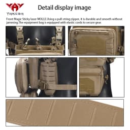 YAKEDA Outdoor Equipment Hunting Chest Hanging with Multiple Miscellaneous Bags, Strong Quantitative Design