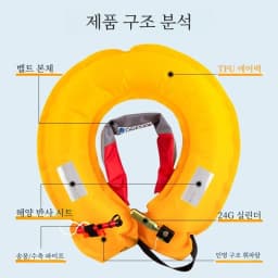 Automatic Inflatable Fishing Life-saving Vest without Gas Cylinder Large Buoyancy Fishing Life Jacket Adult Self-rescue
