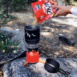 WESTTUNE Camping Cooking Set Stove Pot Pan Cookware System with Heat Exchanger Outdoor Propane Cooking Gear Outdoor Supplies