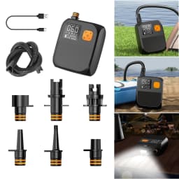 Electric Paddle Board Pump 25PSI SUP Pump Portable Electric Pump for Inflatable Stand Up Paddle Board Kayaks Boats