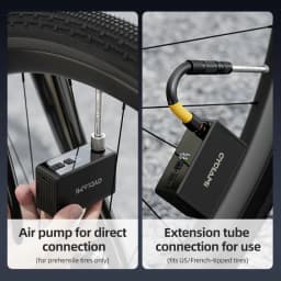CYCLAMI AM6 Pro Mini Electric Automatic Air Pump Portable Digital Inflator MTB Road Bike Schrader Presta Tires 150PSI 800mAh