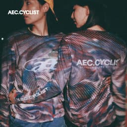 AEC.CYCLIST Unisex Cycling Jersey Long Sleeve Bicycle T-shirts Oversized Quick Dry Tops Crimson Series Breathable Road Bike Tees