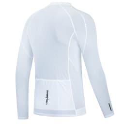 YKYWBIKE Men's Cycling Shirt Casual Road Bike Training Jersey Long Sleeve Partial Zipper Breathable MTB Shirt