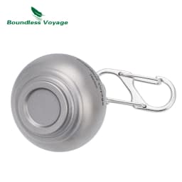 Boundless Voyage Titanium Keychain Pill Holder Small Metal Pill Case Waterproof Pill Organizer Travel Pill Bottle Box Ti9006O