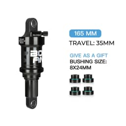 BOLANY MTB Rear Shock Damping Air Shock 165/190/210/230mm Air Adjustable Rear Suspension for Downhill Full Suspension Bicycle