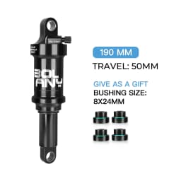 BOLANY MTB Rear Shock Damping Air Shock 165/190/210/230mm Air Adjustable Rear Suspension for Downhill Full Suspension Bicycle