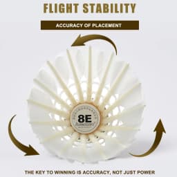 Professional Goose Feather Badminton Shuttlecocks Kawasaki 8E / 10E for Training High Stability Indoor Sports Badminton Ball