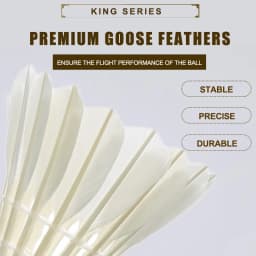 Professional Goose Feather Badminton Shuttlecocks Kawasaki 8E / 10E for Training High Stability Indoor Sports Badminton Ball
