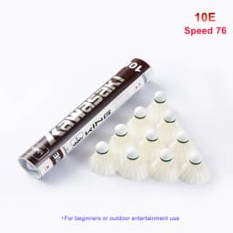 Professional Goose Feather Badminton Shuttlecocks Kawasaki 8E / 10E for Training High Stability Indoor Sports Badminton Ball
