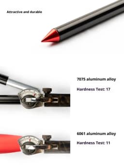 Telescopic Tent Poles Set of 2 Universal Adjustable Aluminium Camping Awning Poles Sun Sail Shelter Rods Tarp Tent Accessories