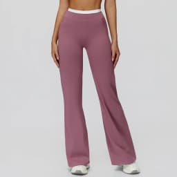 Gym Fitness Bell-Bottoms Yoga Pants Sports Flared Leggings Breathable Latin Dance Pants Female Casual Sports Pants Trousers