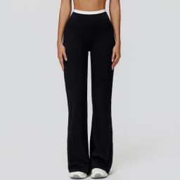 Gym Fitness Bell-Bottoms Yoga Pants Sports Flared Leggings Breathable Latin Dance Pants Female Casual Sports Pants Trousers
