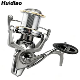 Huidiao Heavy-Duty Fishing Reel NGK-II 25KG/55LB Powerful Drag Zero Play 6+1 Shielded BB Spinning Reel for Big Game Fishing
