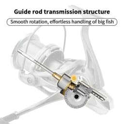 Huidiao Heavy-Duty Fishing Reel NGK-II 25KG/55LB Powerful Drag Zero Play 6+1 Shielded BB Spinning Reel for Big Game Fishing