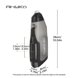 AhyKa Aerodynamic Water Bottle Set 600ml Big Capacity Food Grade PP5 Bottle With Ultralight Carbon Bottle Cage Bike Accessories