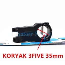 PRO KORYAK MTB Stem 0 Degrees Mountain Bike Fit 31.8mm KORYAK 3FIVE 35mm