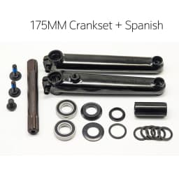 BMX Freestyle Bike 8T Crankset - 8T*19mm Crank with MID/EURO/Spanish/American BB Kit