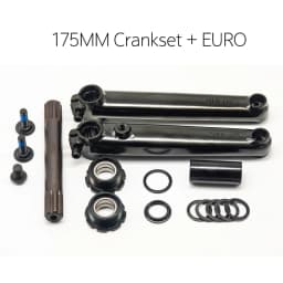 BMX Freestyle Bike 8T Crankset - 8T*19mm Crank with MID/EURO/Spanish/American BB Kit