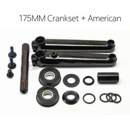 BMX Freestyle Bike 8T Crankset - 8T*19mm Crank with MID/EURO/Spanish/American BB Kit