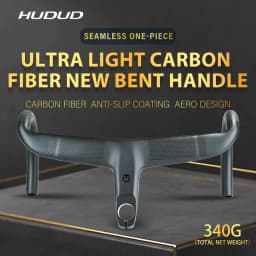HUDUD Arc Road Bike Full Carbon Fiber Ultra-Light T800 Aerodynamic Internal Cable Routing Integrated Handlebar 360g