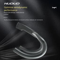 HUDUD Arc Road Bike Full Carbon Fiber Ultra-Light T800 Aerodynamic Internal Cable Routing Integrated Handlebar 360g