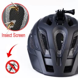 PJT Insect Screen Bicycle Helmet MTB Road Cycling Helmet Multifunctional Base Bracket For Sports Cameras/Headlights Bike Helmet