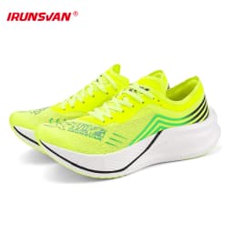 IRUNSVAN Marathon Racing Carbon Plate Men's Running Shoes Ultra Light Shock Absorption Training Women's Sports Shoes