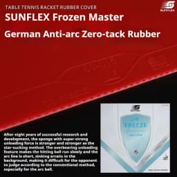 SUNFLEX DR.FREEZE Anti-arc Table Tennis Rubber Pimples in Non-sticky Germany Ping Pong Rubber with 1.25mm Sponge ITTF Approved