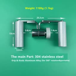Adjustable Resistance Twister Wrist Rotation Training 304 Stainless Steel Arm Forearm Exerciser Finger Trainer Strength Grip Pro