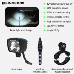 kingkong MF200 12V DC power supply bicycle lamp DIY Battery Life Extension Suitable for long-distance cycling Mountain bike