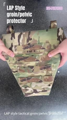 Tactical Pleated Airsoft Vest Crotch Groin Protection Hunting Gear Accessory Airsoft Men Molle Body Armor Bag Equipment