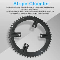 RIRO 4-Bolts 110BCD Aluminum Alloy Chainring for Shimano 105 R7000/Restore R8000/Dura-Ace R9100 50-34T 52-36T 53-39T Bike Parts