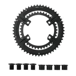 RIRO 4-Bolts 110BCD Aluminum Alloy Chainring for Shimano 105 R7000/Restore R8000/Dura-Ace R9100 50-34T 52-36T 53-39T Bike Parts