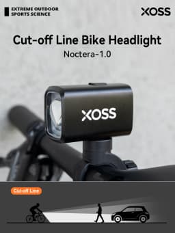 XOSS Noctera-1.0 Bike Headlight Cutoff Line 1000 Lm Waterproof Rechargeable Ultra Bright Bicycle Front Lamp MTB Flashlight