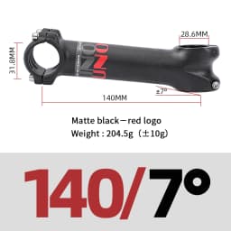 UNO Long Stem Mtb Power 140/150mm Bicycle Fork Stem Extension 7/17 Degree Handlebar Stem Riser Road Power Downstem For Bicycl