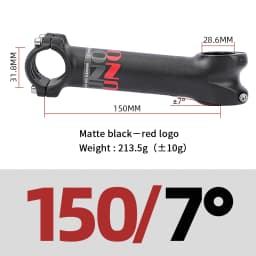 UNO Long Stem Mtb Power 140/150mm Bicycle Fork Stem Extension 7/17 Degree Handlebar Stem Riser Road Power Downstem For Bicycl