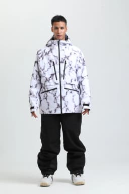2025 GSOU SNOW Men's Skiing Outfit Winter Outdoor Sports Double Board Warm Breathable Waterproof Windproof Snowboard Set