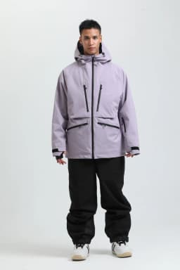 2025 GSOU SNOW Men's Skiing Outfit Winter Outdoor Sports Double Board Warm Breathable Waterproof Windproof Snowboard Set