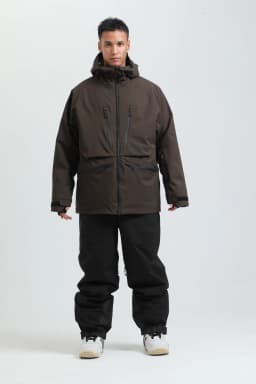 2025 GSOU SNOW Men's Skiing Outfit Winter Outdoor Sports Double Board Warm Breathable Waterproof Windproof Snowboard Set