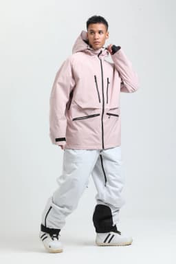 2025 GSOU SNOW Men's Skiing Outfit Winter Outdoor Sports Double Board Warm Breathable Waterproof Windproof Snowboard Set