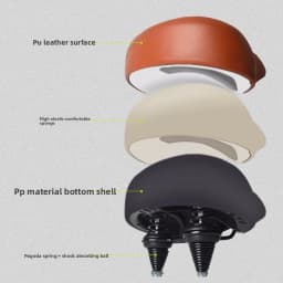 Mountain bike seat cushion, folding electric bike saddle, super large, super soft shock-absorbing seat cushion waterproof saddle