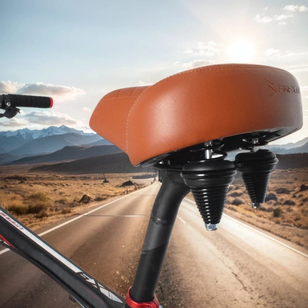Mountain bike seat cushion, folding electric bike saddle, super large, super soft shock-absorbing seat cushion waterproof saddle