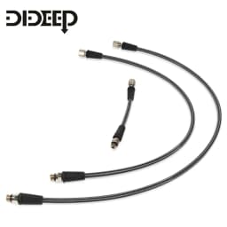 DIDEEP Diving Carbon Fiber Braided High Pressure Tube, Scuba Diving Residual Pressure Hose, Can Be Connected to Pressure Sensor