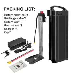 48V 52V 20Ah 30Ah Foldable New Haiba Lithium Battery for Fiido T1 L2 L3 Engwe X5 Electric Bike Battery 500W 1000W 1500W Motor