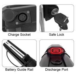 48V 52V 20Ah 30Ah Foldable New Haiba Lithium Battery for Fiido T1 L2 L3 Engwe X5 Electric Bike Battery 500W 1000W 1500W Motor