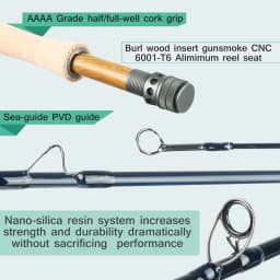 MAXIMUMCATCH 8.4-9ft 3-8WT Nano Ultralight Fly Rod Fast Action IM12 Toray Carbon 4pcs Freshwater Fly Fishing Rod
