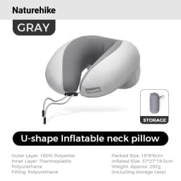 Naturehike Inflatable Neck Pillow Travel U-shaped Airplane Sleeping Pillow Outdoor Travel Portable Neck Protection Pillow
