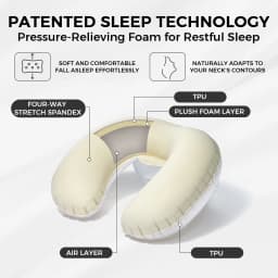 Naturehike Inflatable Neck Pillow Travel U-shaped Airplane Sleeping Pillow Outdoor Travel Portable Neck Protection Pillow