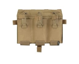 PEW TACTICAL Elastic Triple Mag Pouch 556 Magazine Front Panel Hunting Placard Hook And Loop SPC JPC Plate Carrier Airsoft FP19